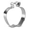 Apple with Leaf Cookie Cutter 3.25 in, CookieCutter.com, Tin Plated Steel, Handmade in the USA